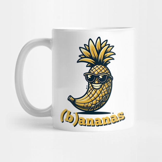 (b)ananas | Tropical Banana Pineapple Smile Fusion | Fruit | Ananas by octoplatypusclothing@gmail.com